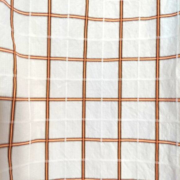 Banana Republic Men's Fitted Multicolor Windowpane Plaid L/S Button Front Shirt - Picture 4 of 7